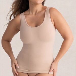 Shapermint Essentials All Day Every Day Tank Cami in Chai size Large